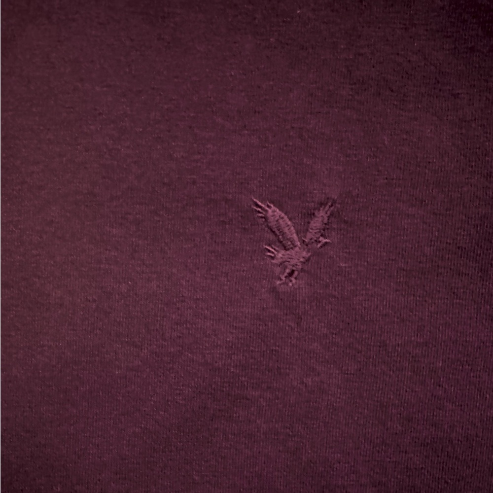 American Eagle Super Soft Icon T-Shirt men’s size small in deep burgundy - Picture 4 of 9